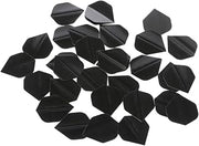 30Pcs PET Dart Tail Wings for Outdoor Darts, Black
