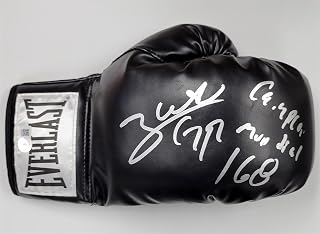 Gilberto Ramirez "Zurdo" signed "Campeon Mundial 168" Boxing Glove autograph BAS - Autographed Boxing Gloves