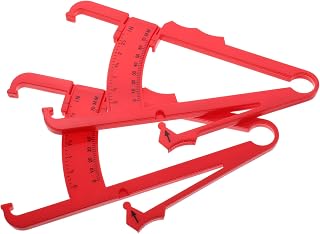 PartyKindom 2pcs High Precision Fat Measurement Device Dual Skinfold Calipers for Accurate Body Composition Tracking for Men and Women User Friendly Plastic Design for Simultaneous Body Area