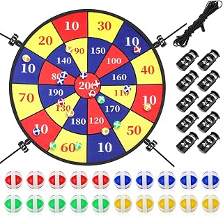 Lunmon 29'' Trampoline Kids Dart Board, 20 Balls