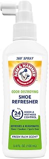 Arm & Hammer Shoe Refresher & Deodorizer Spray, Fresh Rain, 3.4 oz