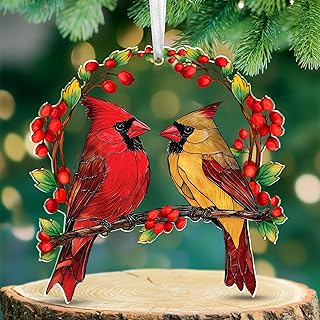 Two Cardinal Gifts for Women, Acrylic Christmas Tree Ornaments 2026
