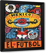 La Mascota del Mundial Custom Framed Art Print Giclee Print or Canvas Options with Various Sizes and Customization by Gutierrez, Jorge R.