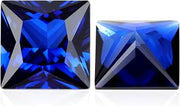 Lab-Grown Sapphire, Princess Cut Loose Stone, For Jewelry DIY Making, Earrings, Necklaces, Bracelets, Rings