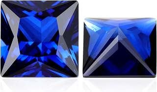 Lab-Grown Sapphire, Princess Cut Loose Stone, For Jewelry DIY Making, Earrings, Necklaces, Bracelets, Rings