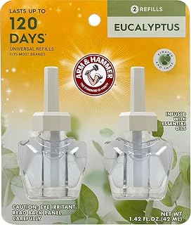 Arm & Hammer Plug in Scented Oil 2 Refills, Eucalyptus, 1.42 Oz