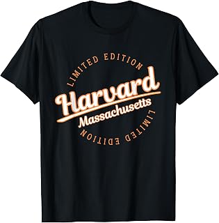 Retro Athletic Harvard MA Apparel T-Shirt
