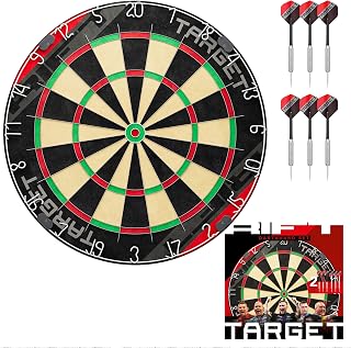 Target Darts Rift Dartboard Set | Steel Tip Dart Board | Staple-Less Wire | Includes Two Sets of 17G Darts | Complete Starter Set | Includes 1 Month of DartCounter App