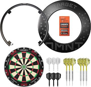 Target Darts Omni Auto Scoring Camera System Surround LED Light | Automatic Scorer, Magnetic Dartboard Ring Lighting, Records Dart Scores, Fits All Dartboards | Ultimate Home Bundle