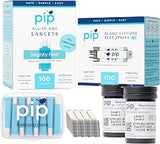 Pip Glucose Test Strips & Safety Lancets Refill Bundle - 100 Ct, 30Gx1.0mm