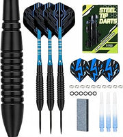 Steel Tip Darts Set 22g – Balanced Control & Precision – Complete Dart Kit with Aluminum Shafts & Extra Flights – Great for Beginners & Enthusiasts | Durable Nickel‑Iron Barrels