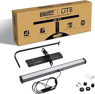 ONE80 Illumina Dartboard Lighting System Clear Vision Design and Spirit Level Included Dartboard and Surround NOT Included