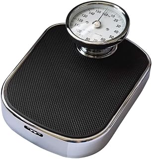 350lb/160kg Capacity Extra Large Mechanical Dial Heavy Duty Professional Accurate Body Weight Scales(Black) (Black)