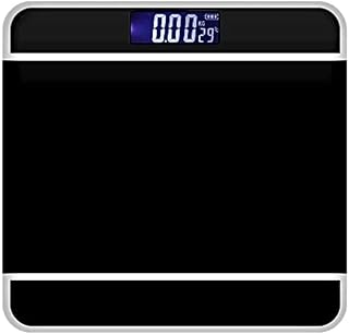Digital Bathroom Scale,Highly Accurate Body Weight Scale with Lighted LED Display,Round Corner Design (Color : Black) Pink (Black)
