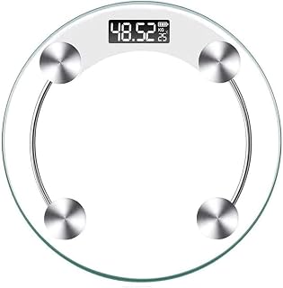 Body Weight Scale Round Fat Most Accurate Disc Model Analysis Digital Slim Personal Weighing Scale,400lbs Capacity