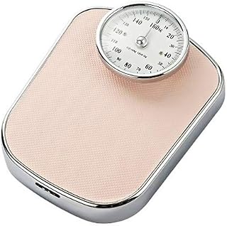 350lb/160kg Capacity Extra Large Mechanical Dial Heavy Duty Professional Accurate Body Weight Scales(Black) (Pink)