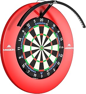 Mission Darts | Torus 120° | Bright White LED | Dart Board Lighting System | Portable | USB C | 3 Colours Available