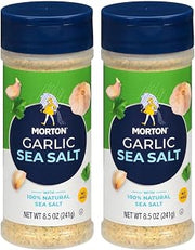 Morton Garlic Sea Salt, 8.5oz, 2 Pack