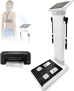 Professional Body Fat Analyzer Scale, 10.1" LCD Body Composition Monitor, 8 Electrodes Smart BMI Tracker for Gym & Home Use, Accurate Health Measurement Device