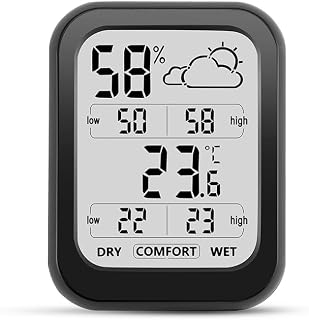 Matybobe Digital Indoor Thermometer Hygrometer Accurate Temperature Humidity Monitor for Home Office Baby Room Greenhouse