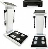 10.1" HD Touch Body Fat Analyzer Scale, Professional Bioimpedance Measurement, Intelligent Health Scanner, Fat Testing Machine with Printer for Accurate Body Composition Analysis