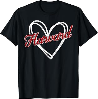 Harvard Heart Men Women Kid Vintage T-Shirt