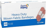 Dynarex Sterile Adhesive Heavy Duty Woven Fabric Bandages - 5/8" x 1.5" Flexible Wound Dressing for Minor Cuts, Secure Fit with Non-Stick Pad, 100 per Box
