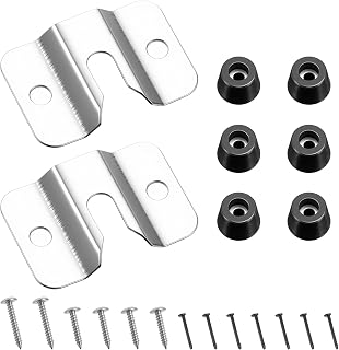 2 Sets Portable Dartboard Mounting Bracket Kit, Dartboard Hanging Hardware with Screws Stabilizers for Wall Mounting Dartboards Bracket for Hanging Dartboards Accessories