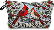 Livel lhood Red Cardinal Small Makeup Zipper Bag