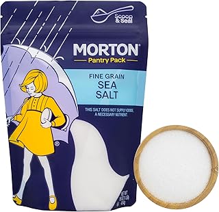 Morton All-Natural Fine Sea Salt Pouch, 16 Oz, 1-Pack