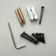 NCL Accessories for Porcelain Door Knobs, Porcelain Door Knob Replacement Parts: M5*2.5mm Hex Drive Wrench, M4*35mm Screws, M4*35mm Screw Bolts, 28mm Spindles, 40mm Push Button for Rectangle Knobs