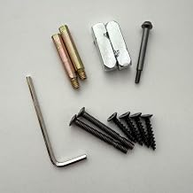 NCL Accessories for Porcelain Door Knobs, Porcelain Door Knob Replacement Parts: M5*2.5mm Hex Drive Wrench, M4*35mm Screws, M4*35mm Screw Bolts, 28mm Spindles, 40mm Push Button for Rectangle Knobs