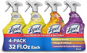 Lysol All Purpose Cleaner Spray, Lemon, Mango & Lavender, 32oz, 4 Pack