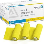 Dynarex Sensi-Wrap Self-Adhesive Bandages, Latex-Free, Colored Elastic Cohesive Athletic Tape, Tattoo Grip & Vet Wrap