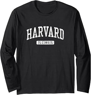 Harvard IL J03 Vintage Athletic Sports Design Long Sleeve T-Shirt