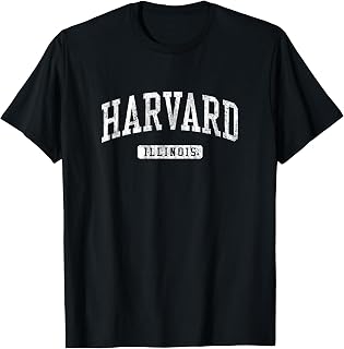 Harvard IL J03 Vintage Athletic Sports Design T-Shirt