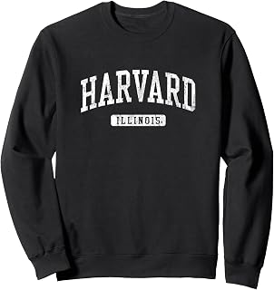 Harvard IL J03 Vintage Athletic Sports Design Sweatshirt