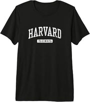 Harvard IL J03 Vintage Athletic Sports Design Premium Tri-Blend T-Shirt