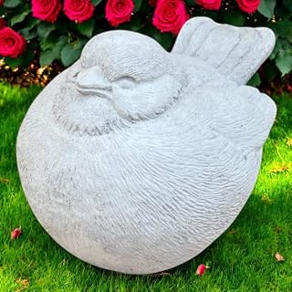 Stone Cardinal Figurine Large Cardinal Bubba Bird Home Decor Outdoor Bird Sculpture Garden Decor Bird Figure Cardinal Statue