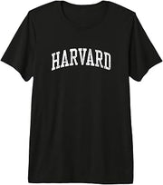 Harvard IL J02 Vintage Athletic Sports Design Premium Tri-Blend T-Shirt
