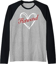 Harvard Heart Men Women Kid Vintage Raglan Baseball Tee