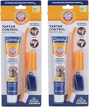 Arm & Hammer Tartar Control Dog Dental Kit, Banana Mint, 3-Piece, 2-Pack