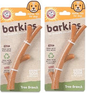 Arm & Hammer Barkies Tree Branch Dog Chew Toy, Bacon Flavor, 8 in, 2-Pack