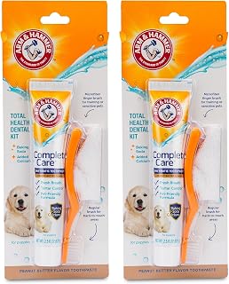 Arm & Hammer Complete Care Puppy Dental Kit, Peanut Butter, 2.5 Oz, 2-Pack