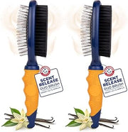 Arm & Hammer Deodorizing Pin & Bristle Dog Brush, Lily & Vanilla, 2-Pack