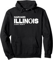 Harvard Illinois State Roots Typography Design Pullover Hoodie