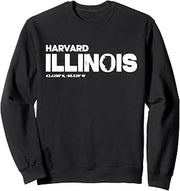 Harvard Illinois State Roots Typography Design Sweatshirt