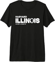 Harvard Illinois State Roots Typography Design Premium Tri-Blend T-Shirt