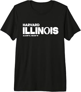 Harvard Illinois State Roots Typography Design Premium Tri-Blend T-Shirt