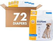 Arm & Hammer Disposable Female Dog Diapers, Large, 12 Count, 6-Pack